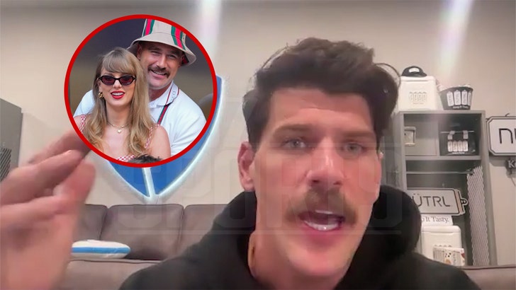 taylor lewan travis kelce taylor swift wedding invitation movember gillette nfl podcast